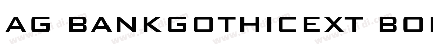 AG BankGothicExt Bol字体转换